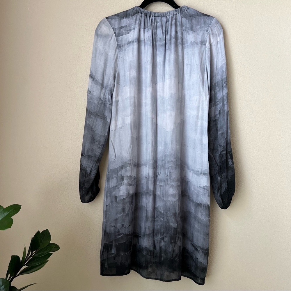 Cloth And Stone Grey Long Sleeve Mini Dress, XS - Picture 10 of 16